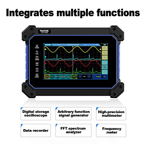 Image of Hantek Digital 2+1CH Channel Oscillocope Signal Generator Spectrum Analyzer 250MHZ 1GSa /S+ Multimeter 3 in 1 Type C +8M Large Storage(TO1252D)