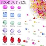 XIANNVXI Assorted Glass Beads 800Pcs Mixed Colorful Beads With Box for Bracelets, Crafts, DIY Necklace, Earring (4mm/6mm/8mm)