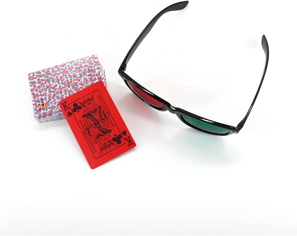 1 Set Red/Green Poker Anti-Suppression Vision Amblyopia Strabismus Trainer Traning Tools