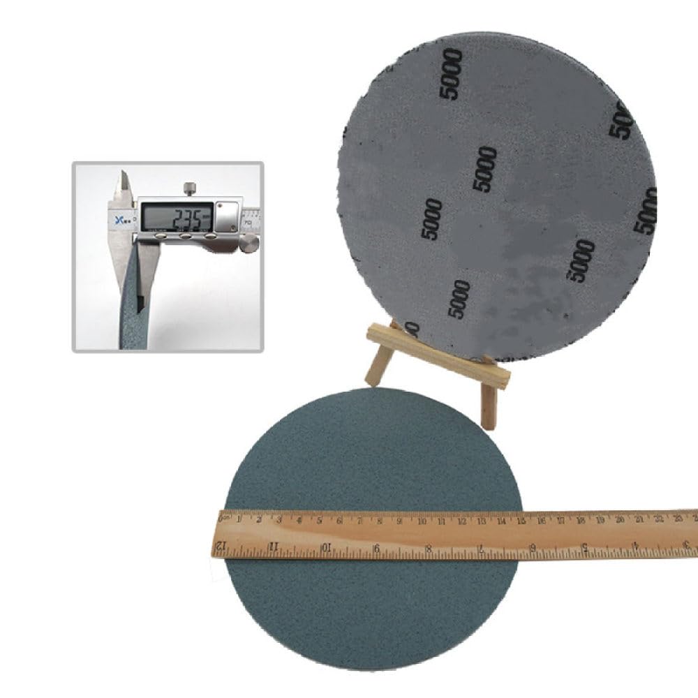 Papel de lija circular de 6 pulgadas Disco de lijado de esponja flocado de 152 mm Terciopelo húmedo y húmedo Gancho seco Hookit para pulir y pulir. Molienda, 5 piezas
