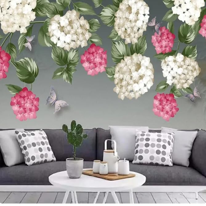 Papier peint floral 3D premium fleurs pastorales européennes 200x140CM
