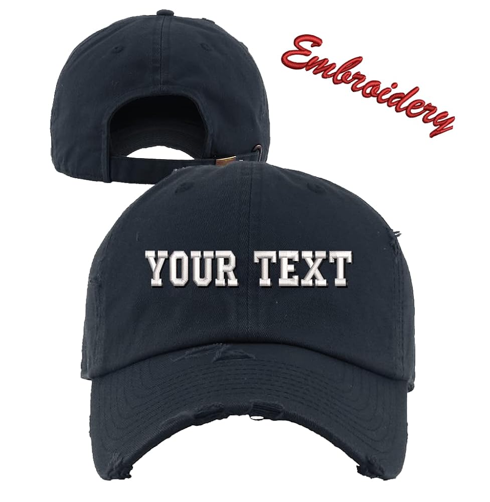 Distressed Baseball Cap KB4005 / Custom Hats/Embroidery Hats