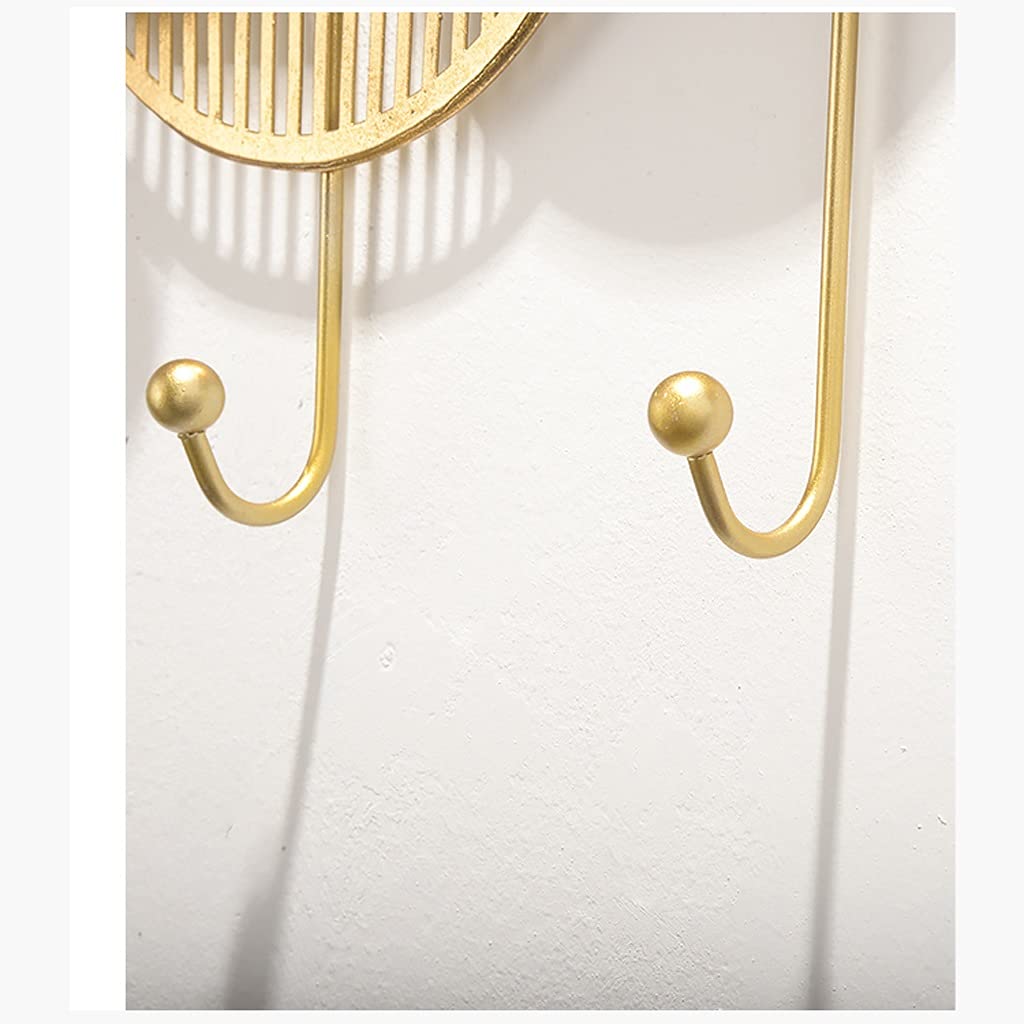 Percheros Pared Ganchos de Abrigos Chino Antiguo Abrigo de Metal Rack Hogar Montado en Pared Cachorro Dormitorio Sala de Estar Corredor Percher con 5 Ganchos Cuelga Llaves Pared Colgador