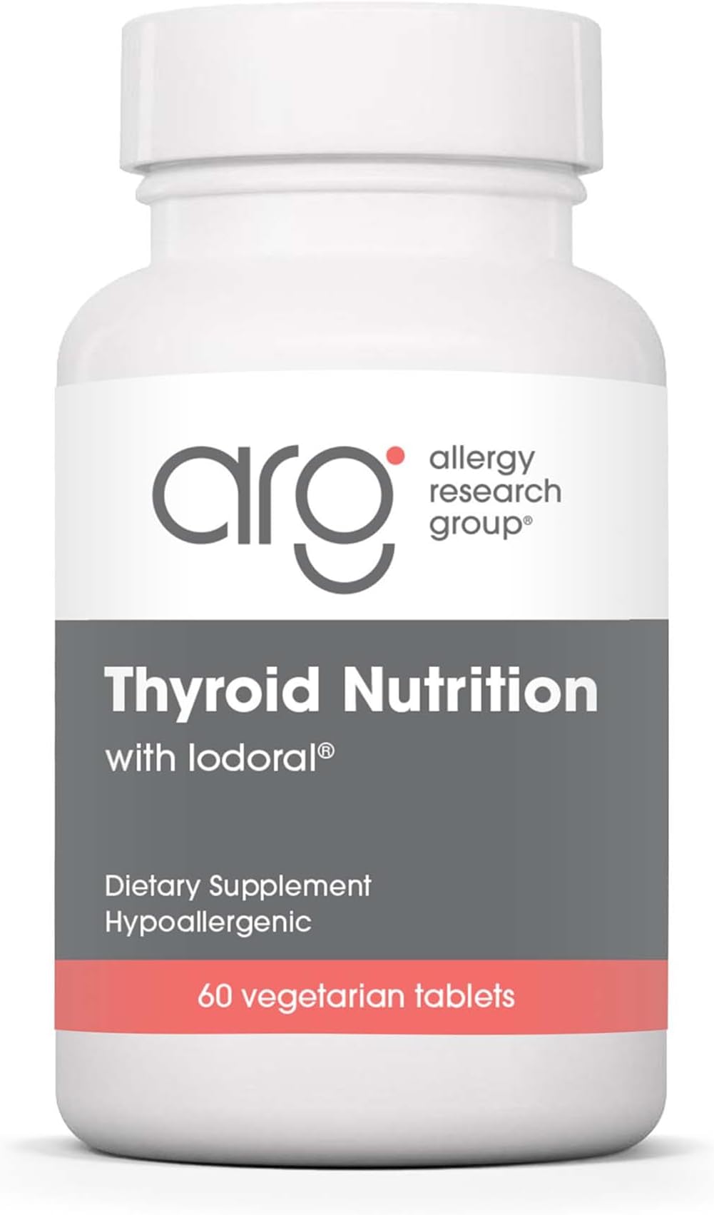 Allergy Research Group Thyroid Nutrition with Iodoral - Thyroid Support for Men & Women, Thyroid Complex Supplement, Thyroid Health, Iodine - 60 Count