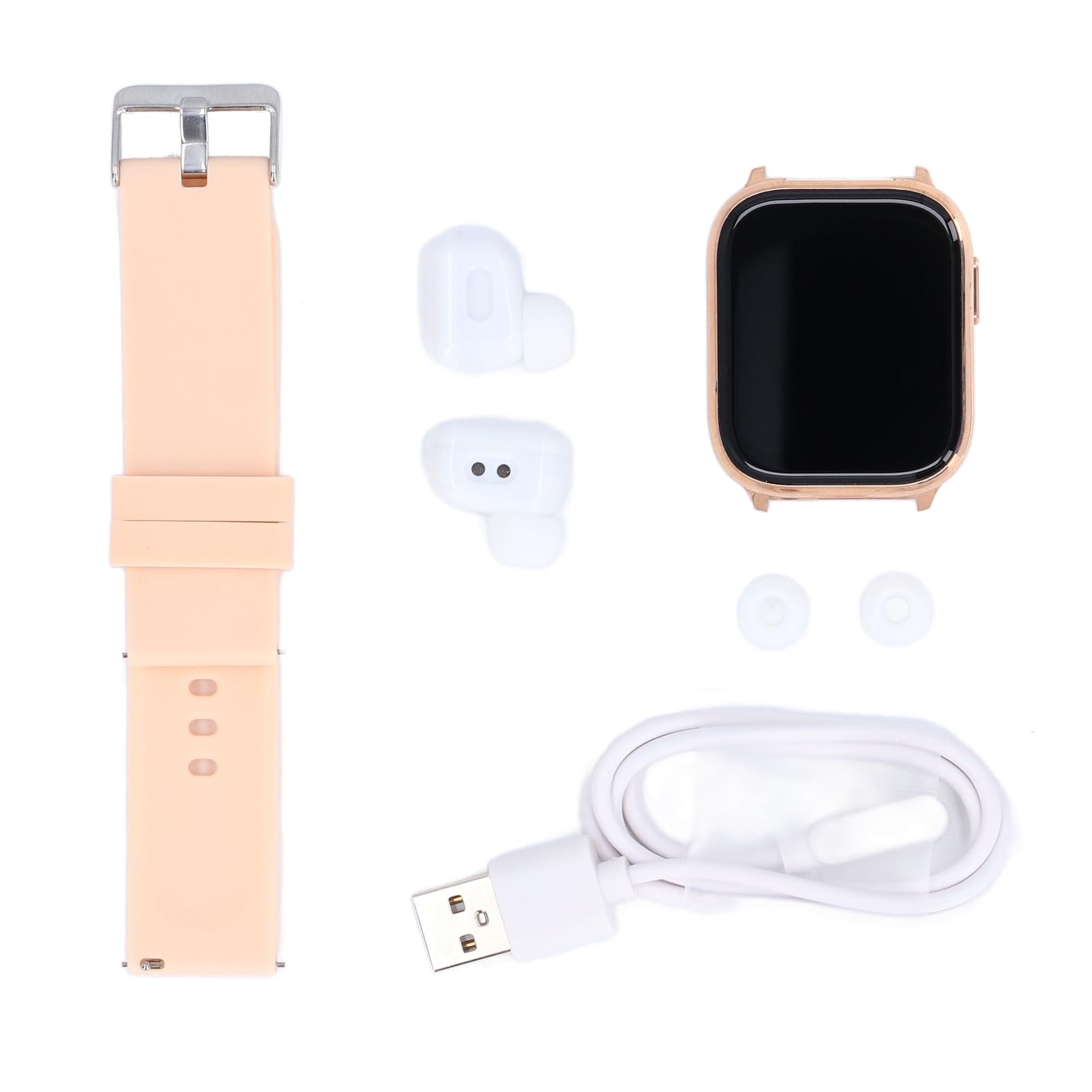 Cocoarm Reloj y Audífonos 2 en 1, Pantalla HD de 2.01 Pulgadas (Pink)