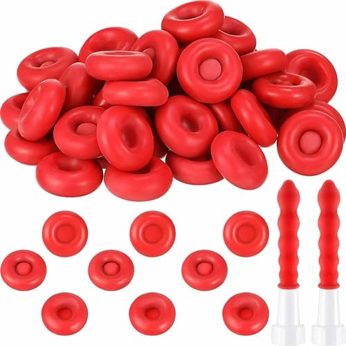 Image of 20Pcs Red Adhesives Sealers Caulk Tip Covers Caulk Cap for Seal Caulking Tubes,Protective Cover Hardware Saver Sealer Caps Nozzle Sealant Protective Throttling, Sealants and Lubricants