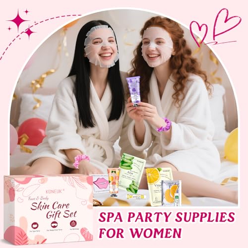 60PCS Spa Party Supplies for Girls, Include Face Masks, Hand Cream, Lip Balm, Foot Bath Bombs, Lip Mask, Under Eye Patches, Compressed Towels, Spa Birthday and Sleepover Party Supplies for Girls Women - Image 5