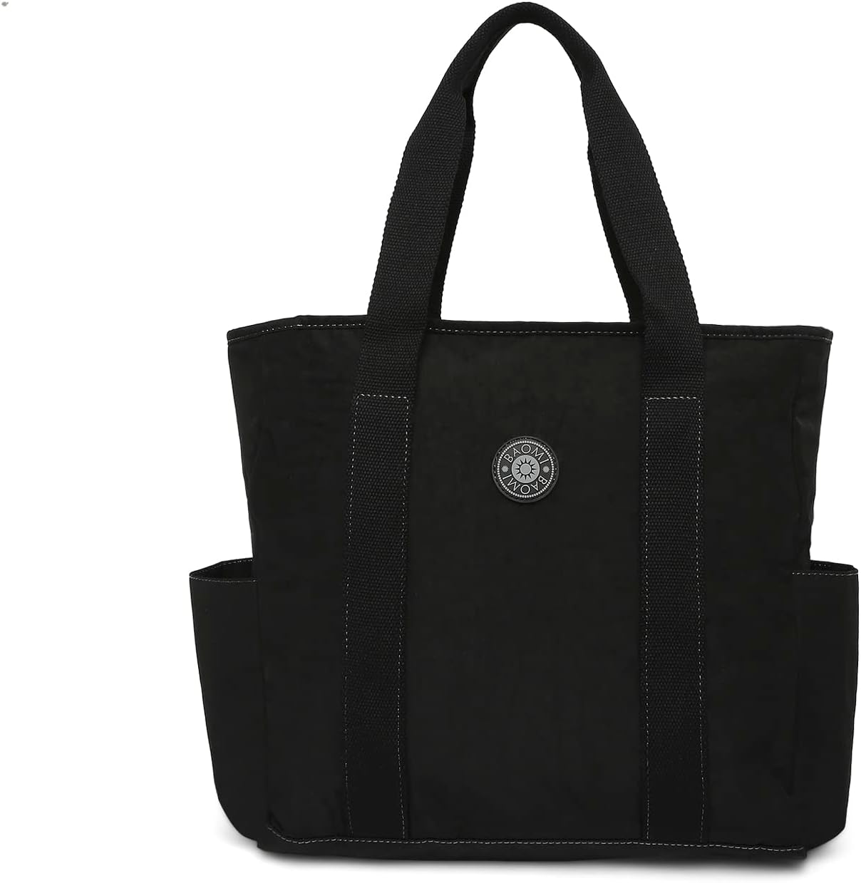 BaomiCrinkle Black Crinkle Soft Handbag - BA-2178022001