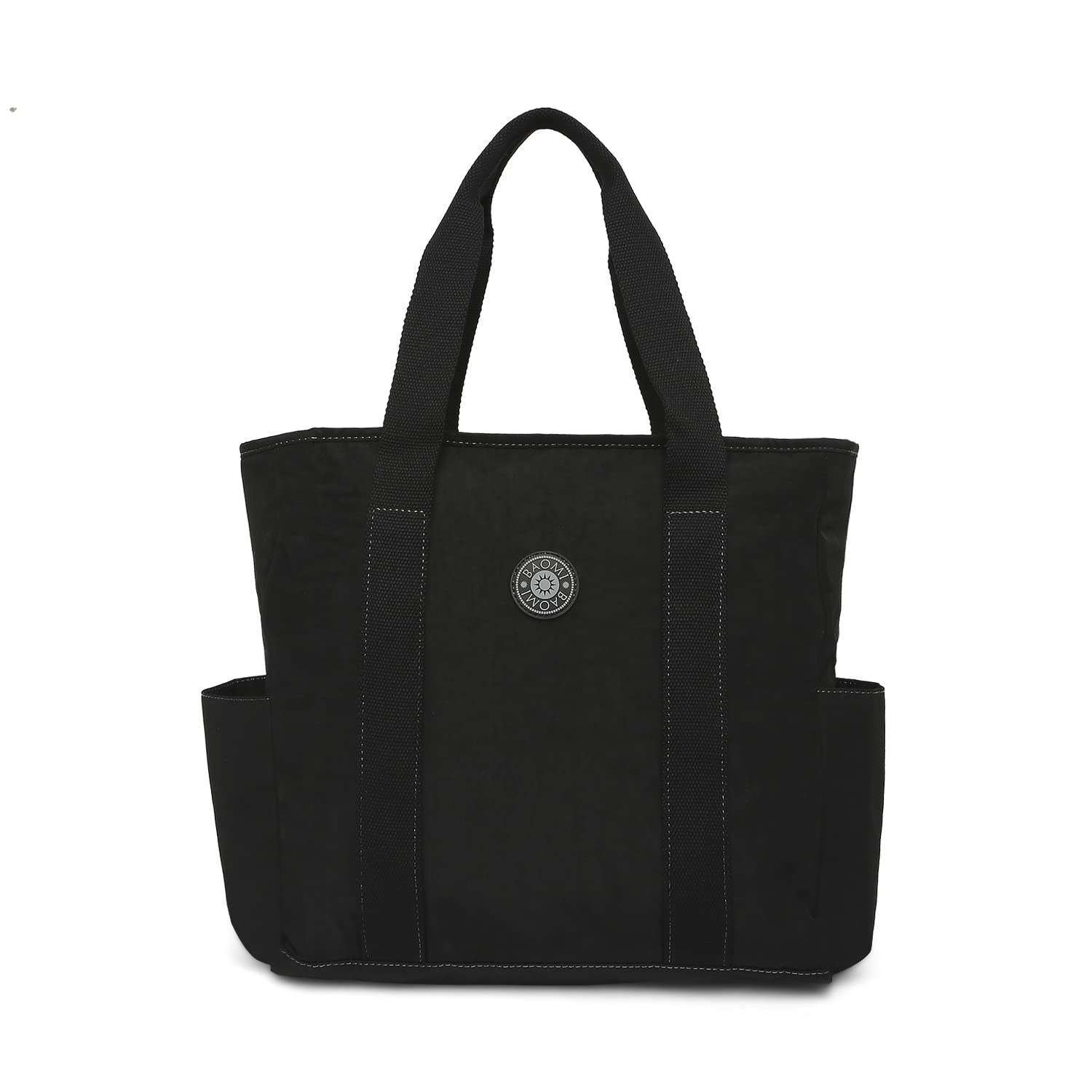 BaomiCrinkle Black Crinkle Soft Handbag - BA-2178022001