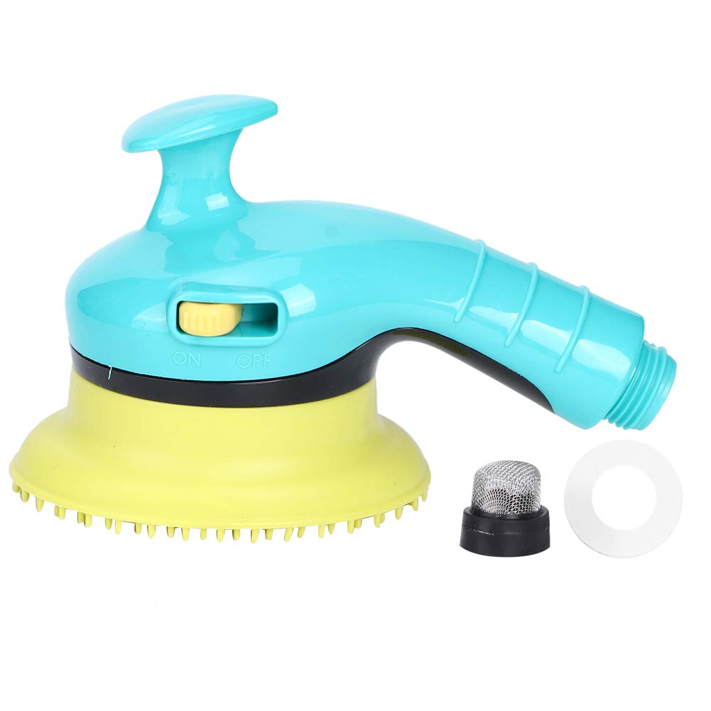 Pet Shower Nozzle Bathing Massage Head with Independent Switch Elastic Rubber Design for Cats and Dogs ABS Soft Rubber 14.3cm