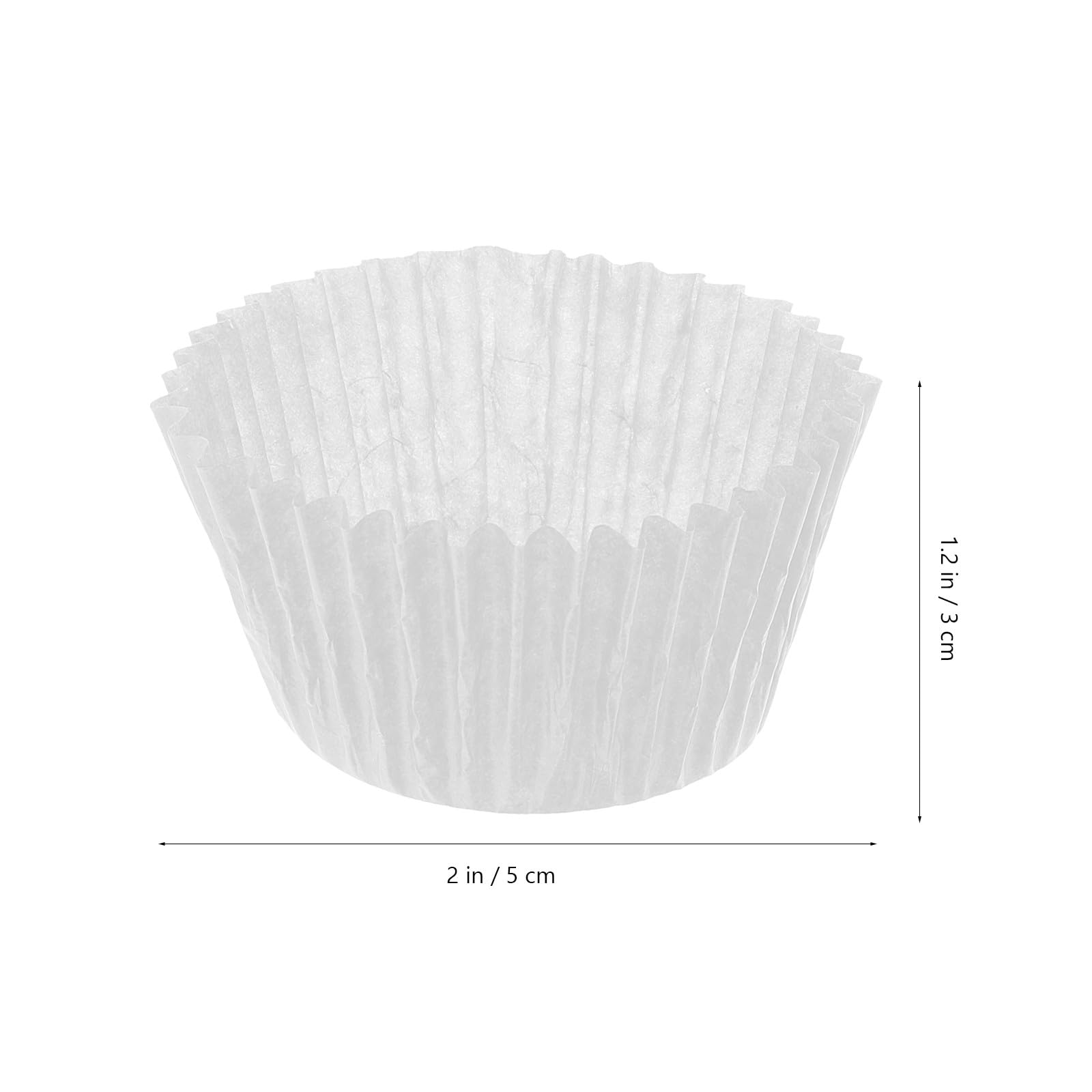 BESPORTBLE 1000 Caissettes à Gâteaux en Papier Sulfurisé Grosse Taille Moules à Cupcakes Blanc et Marron Accessoires de Pâtisserie pour Muffins pour Anniversaires et Fêtes