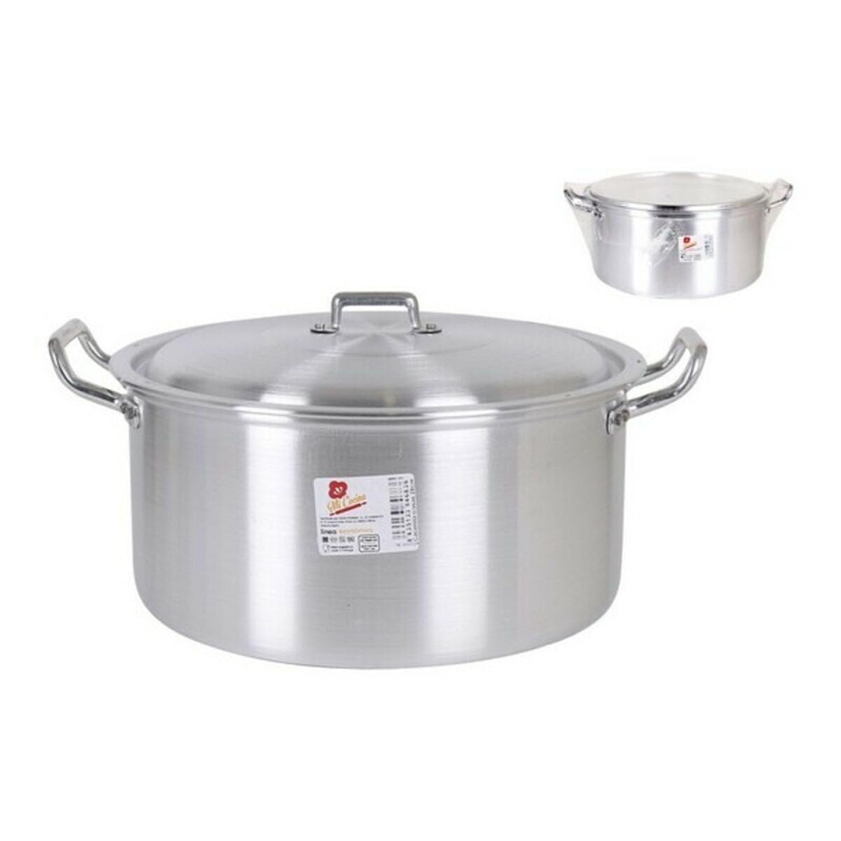 39270 Casseruola con Manici, Alluminio, 30 cm