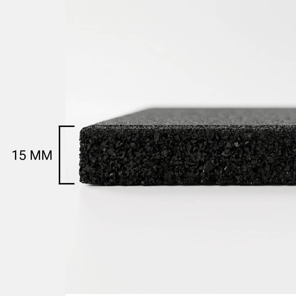 Suelo Gimnasio 1000x1000x40 mm, Losetas de Caucho, Pavimento Deportivo Antideslizante para Pesas, Fitness y Gym (40, 40, Milímetros)