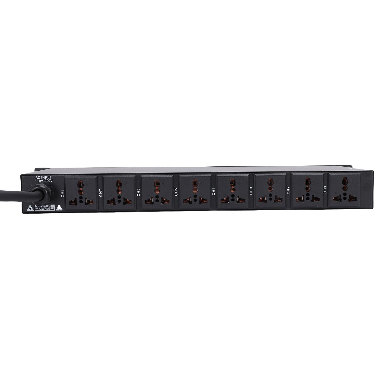 Tonysa 10 Kanal Power Sequencer, Professioneller Leistungssequenzer mit Digitaler Spannungsanzeige, für Bühnenverstärker, Lautsprecher und Hochleistungsgeräte