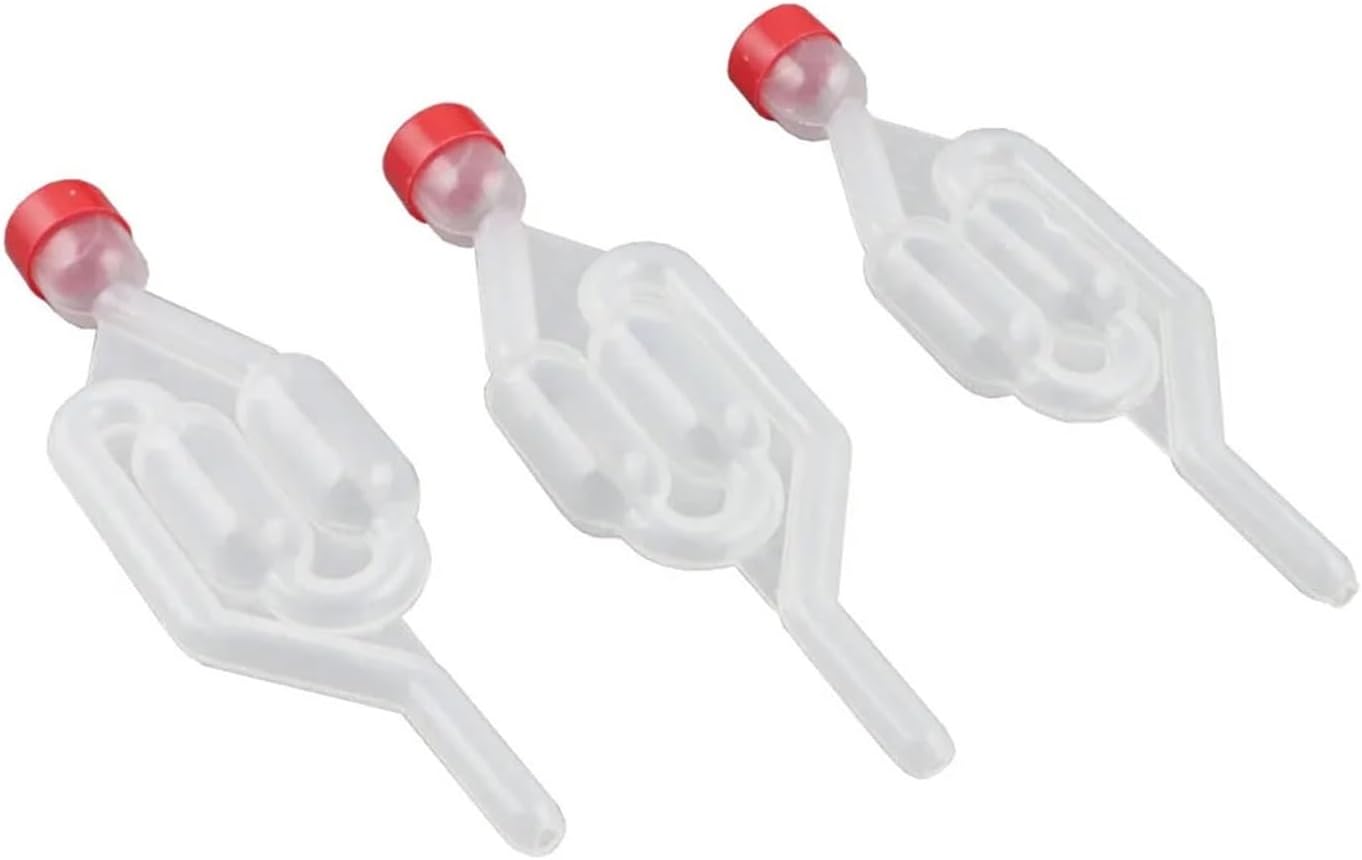 Home & Brewing 5pcs Homebrew Fermentation Airlocks S-Shape Bubble Airlock Fermenter Brewing Carboys Stopper Brewing Accessories