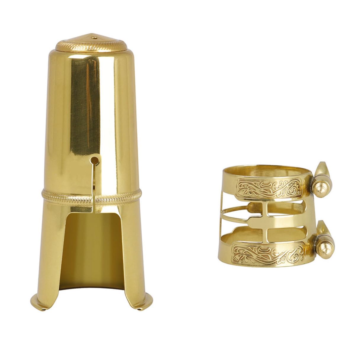 ibasenice 4sets Accessori Per Sax e Clarinetto Cappuccio Con Clip Decorativa Facile Da Installare Resistente e Duraturo Strumenti Musicali Per Professionisti e Principianti