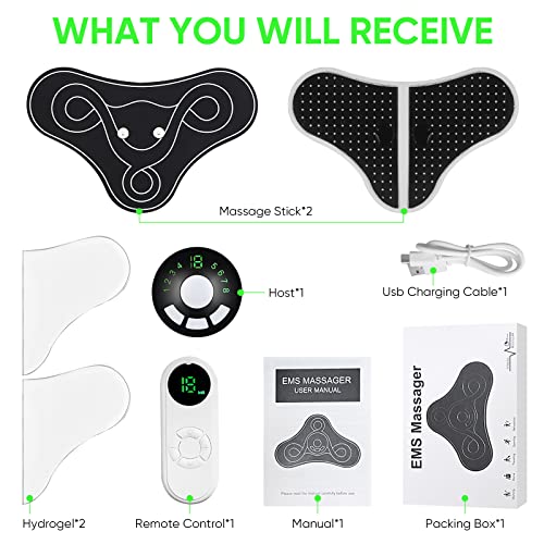 Wireless Tens & Ems Unit Back Pain Relief Massager, Intelligent Mini Neck And Back Massager, Electromagnetic Shaper Massager For Back Shoulder Leg Neck Pain Relief #TOP7