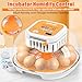 ONKO 12 Egg Incubator with Auto Temp & Humidity Control for Home, Farm, Classroom, Auto Egg Turner & Stop, External Water Refill, Air Vent, 360° Clear View, Hatching Chicken, Duck, Goose, Pigeon Eggs