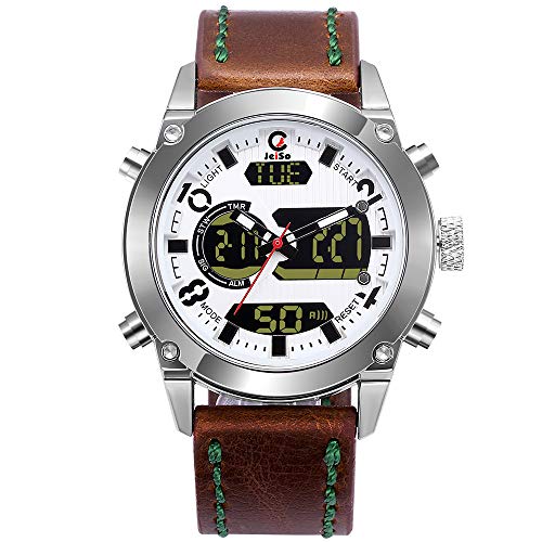 Preisvergleich Produktbild Clearlove77 Smartwatch Armbanduhr,Wasserdicht Elektronische Uhr,Edelstahl Elektronische Uhr,Monitor Sportuhr,Tracker Klassisch Weiß