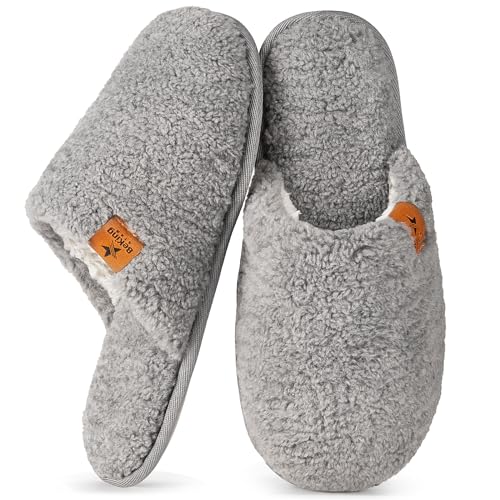 Women Cozy Faux Curly Fur House Memory foam Slippers Ladies Fuzzy Closed Back Indoor Bedroom Shoes