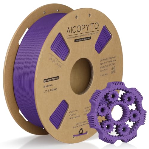 Image of PLA-CF Carbon Fiber PLA 3D Printer Filament 1.75mm 1KG Purple