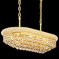 Gifarich Crystal Chandeliers for Dining Room Light Fixtures Over Table, Modern Crystal Chandeliers for Kitchen lsland, 9 Lights Empire Style Gold Luxury Lighting Fixtures for Living Room Bar L31 Inch
