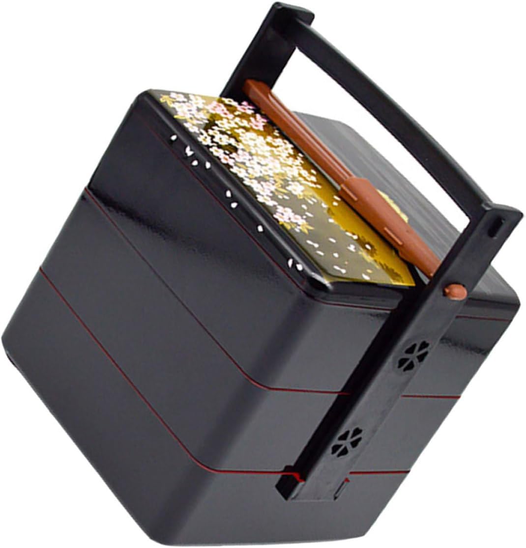 Japanese Style Sushi Box Bento Lunch Container Portable Food Storage Box for Picnic Camping School with Safe Non-toxic Material and Clean Surface Medium
