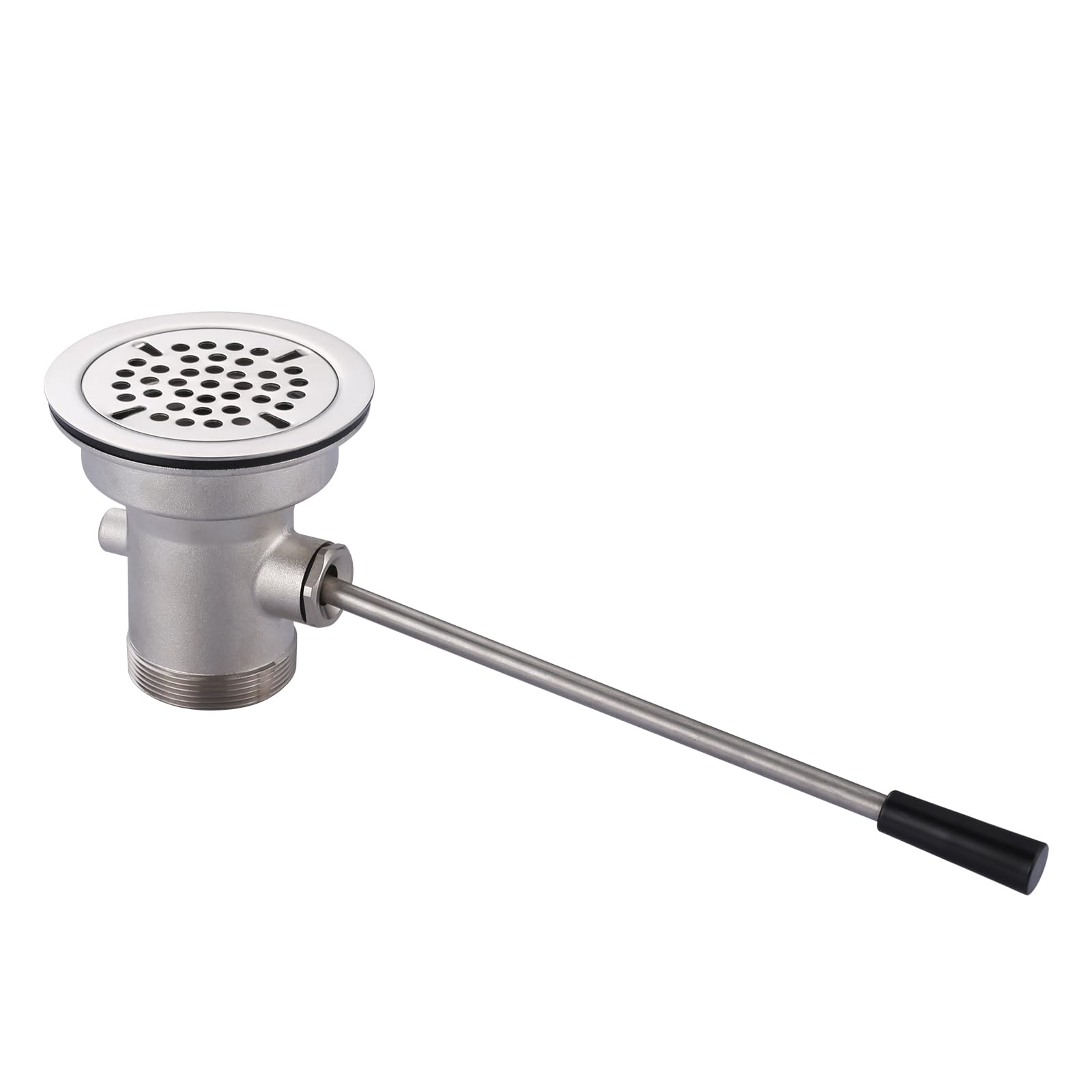 3-1/2 Inch Commercial Sink Drain with Lever Handle Waste Drain Valve