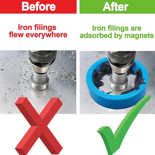 Power Drill Magnetic Chip Collector, Power Drill Accessories, Hole Saws Accessories Prevents hot Metal Chips from Falling on Exposed Skin
