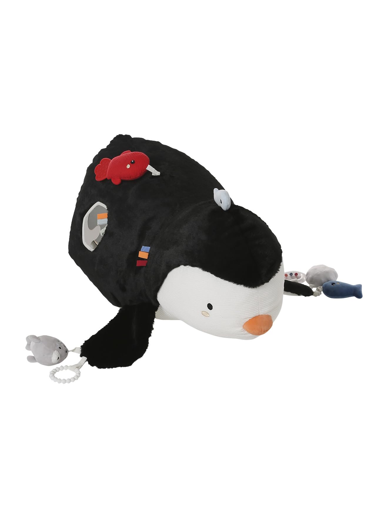 Vertbaudet Großer Baby Activity-Pinguin weiß