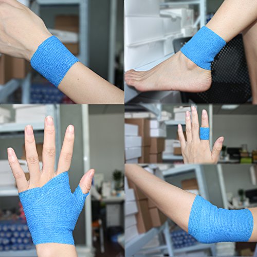 Comomed self-adhesive bandage/plaster roll, wrist bandage, for dogs/animals - elastic, dark green, 7.5 cm x 4.5 m.… - Afbeelding 8