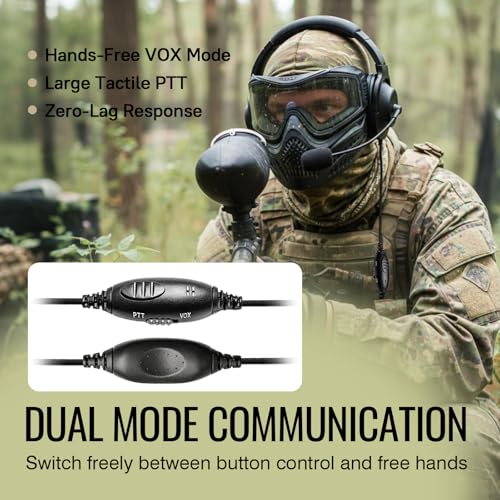 Micro auricular walkie talkie manos libres para eliminar el ruido en Baofeng y Kenwood 3
