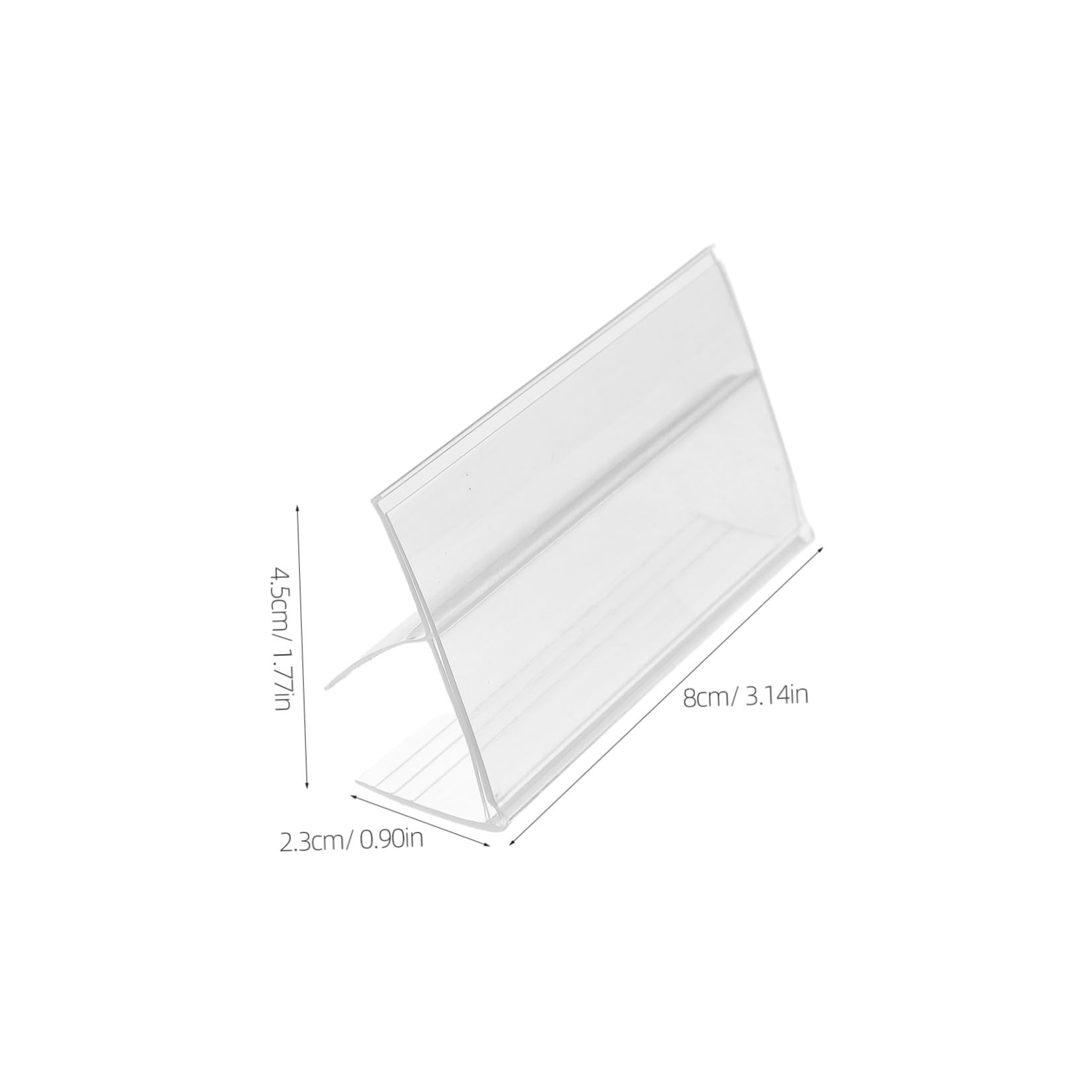 Porta Etichette Clip Adattabile in Pvc 100 Pezzi per Scaffale