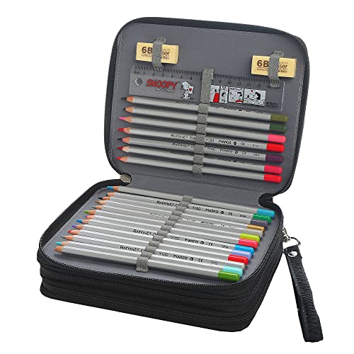 Image of 72 Slots Pencil Case Organizer w /Removal Handle Strap