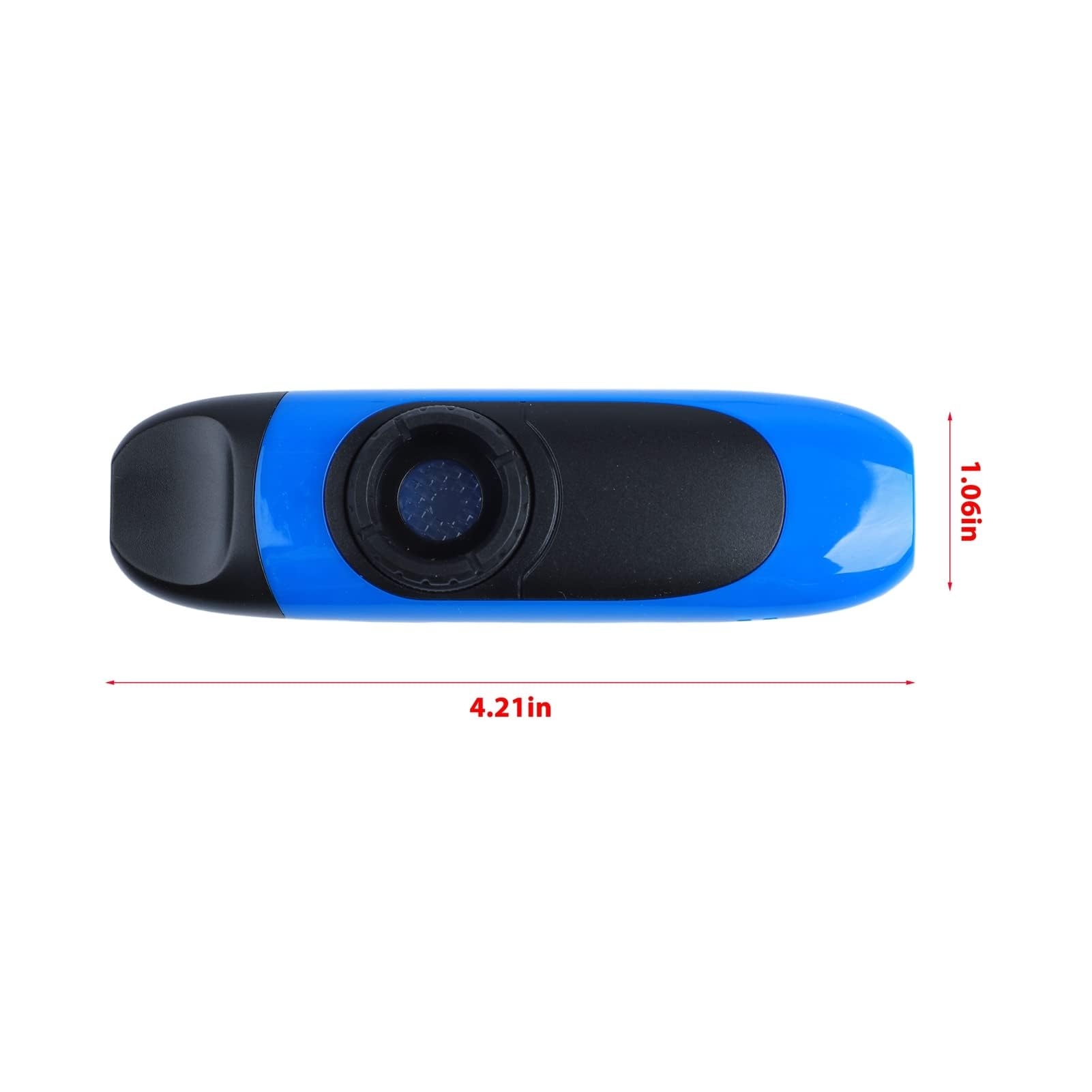 Kazoo Eléctrico de 11 Cm, Juego de Kazoo Portátil de Aleación de Aluminio y Resina Profesional con Pastilla de Membrana Grabadora para Rendimiento (Azul)