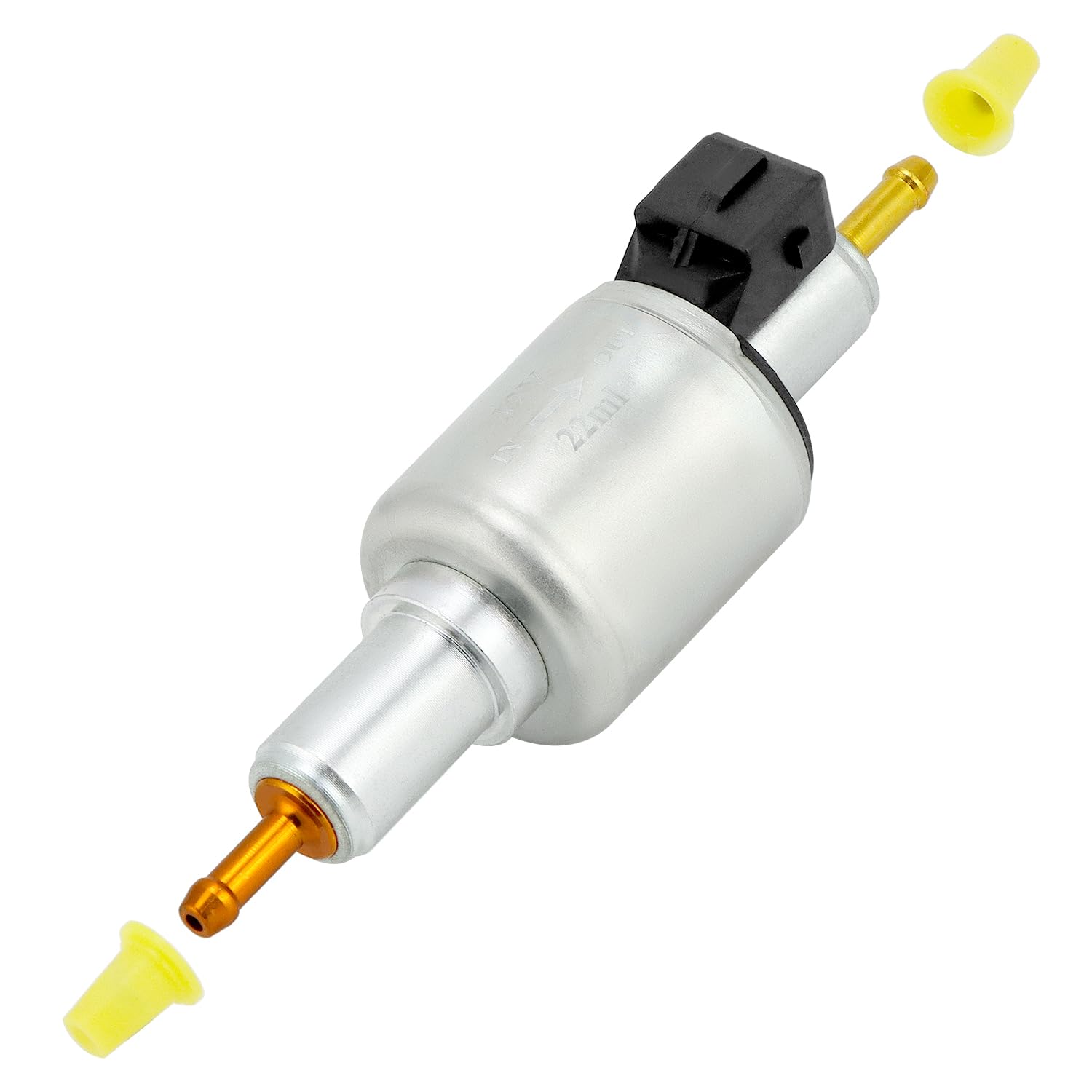 QWORK® Samochodowa pompa grzewcza na olej napędowy o niskim poziomie hałasu, 12 V, 22 ml, kompatybilna z ogrzewaniem postojowym Webasto Eberspacher 1-5 kW