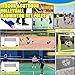 emobwdy Heavy Duty Volleyball/Badminton Poles,Volleyball/Badminton Poles,Volleyball Poles for Backyard with Wheels,Volleyball Net with Poles Adjustable 4 Heights 5ft-6.9ft,for Indoor&Outdoor