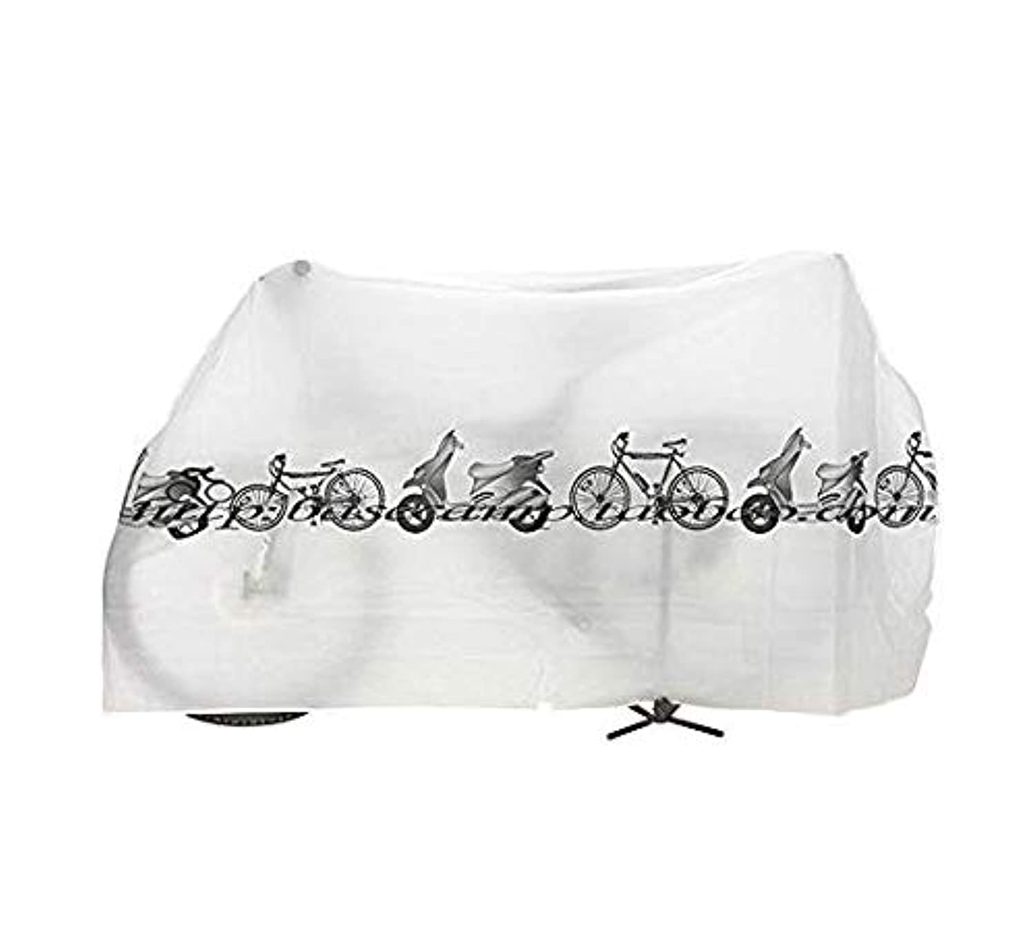 – White Bike Bicycle Cycling Rain Dust Protector Cover Waterproof Protection Garage