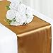 SPRINGROSE Huge 14 Inch x 108 Inch Gold Satin Table Runner (Set of 10). Make Your Reception Pop with These Gorgeous Wedding Decorations. A Must Have for Your Party Supplies.