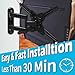 Everstone Full Motion TV Wall Mount Bracket Fit Most 28 to 60