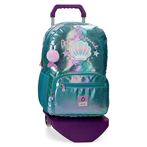 Enso Mochila Portaordenador con Carro Be a Mermaid  color Verde