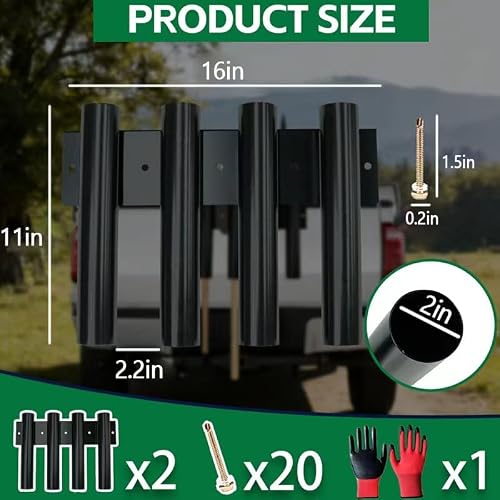 8-Tool Shovel Holder for Truck, Heavy Duty Metal Rack for Shovels & Rakes — view 6