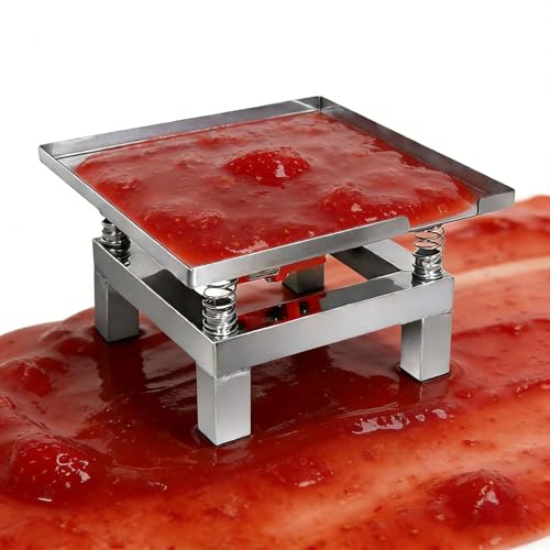 Plataforma vibratoria mini para laboratorio, mesa vibratoria de concreto de acero inoxidable, alta frecuencia de 3000‐3600 veces/min para vibración precisa, compactación y eliminación de burbujas miniatura 1