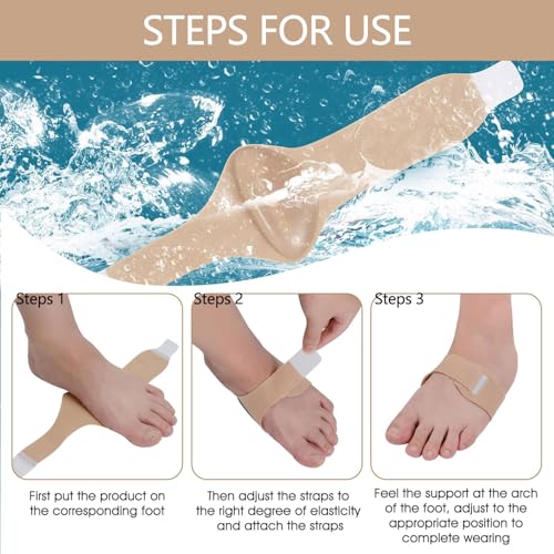 Cybersnc 1 Pair Flat Foot Arch Support for Men & Women, Medial Arch - Image 5
