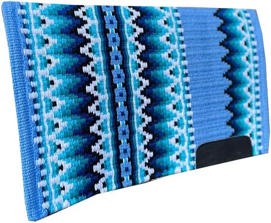 HUMAYL Saddlery Saddle Pad/Blanket for Horses Western Show Horse Saddle Blanket New Zealand Design Handmade Wool Saddle Blanket Top Wool Saddle Pad Regular Size : 34" L x 36" W x 1" inches PAD0363