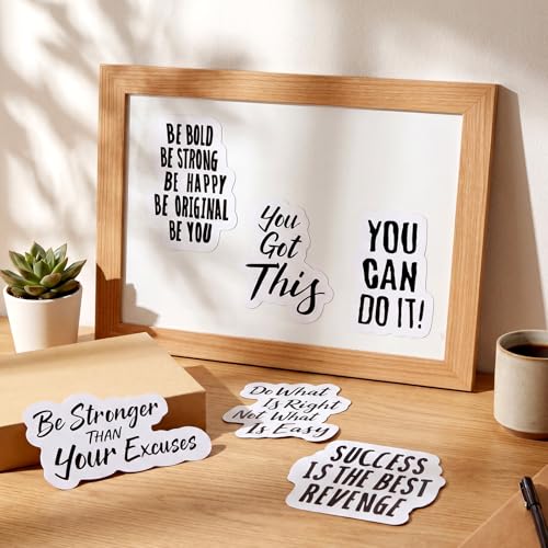 Xuhal 6 pcs imanes motivacionales decorativos rectangulares miniatura 4