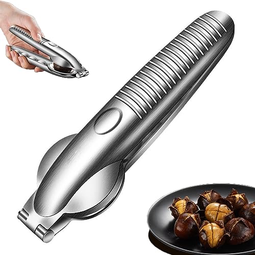 Upgrade Nutcracker Chestnut Clip Nut Cracker Sheller Walnut Pliers Metal Nut Opener Plier Multifunctional Chestnut Opener Nut 304 Stainless Steel Kitchen Tools