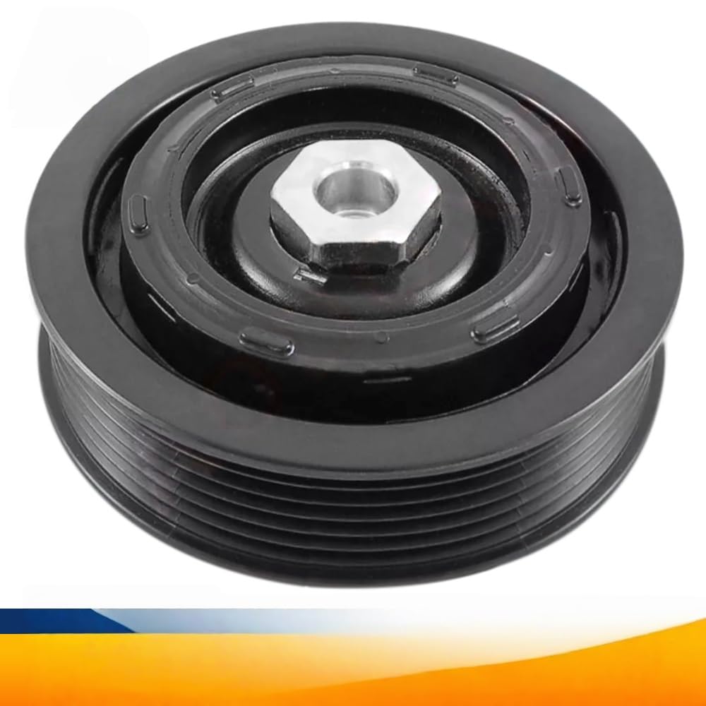 embrayage climatisation Poulie d'embrayage de compresseur AC, Convient pour VV Transporter T5 Amarok Multivan 7E0820803 7E0820803F 7E0260803G 7SEU17C A/C kit embrayage clim