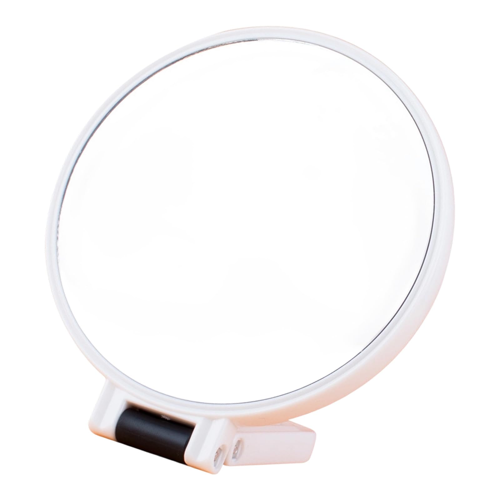 Hsioluted Sided 10X Enlarging Makeup Panel with Stand and Handle for Household and Travel Use Desk Top Makeup Glass