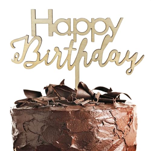 cake topper happy birthday artistic